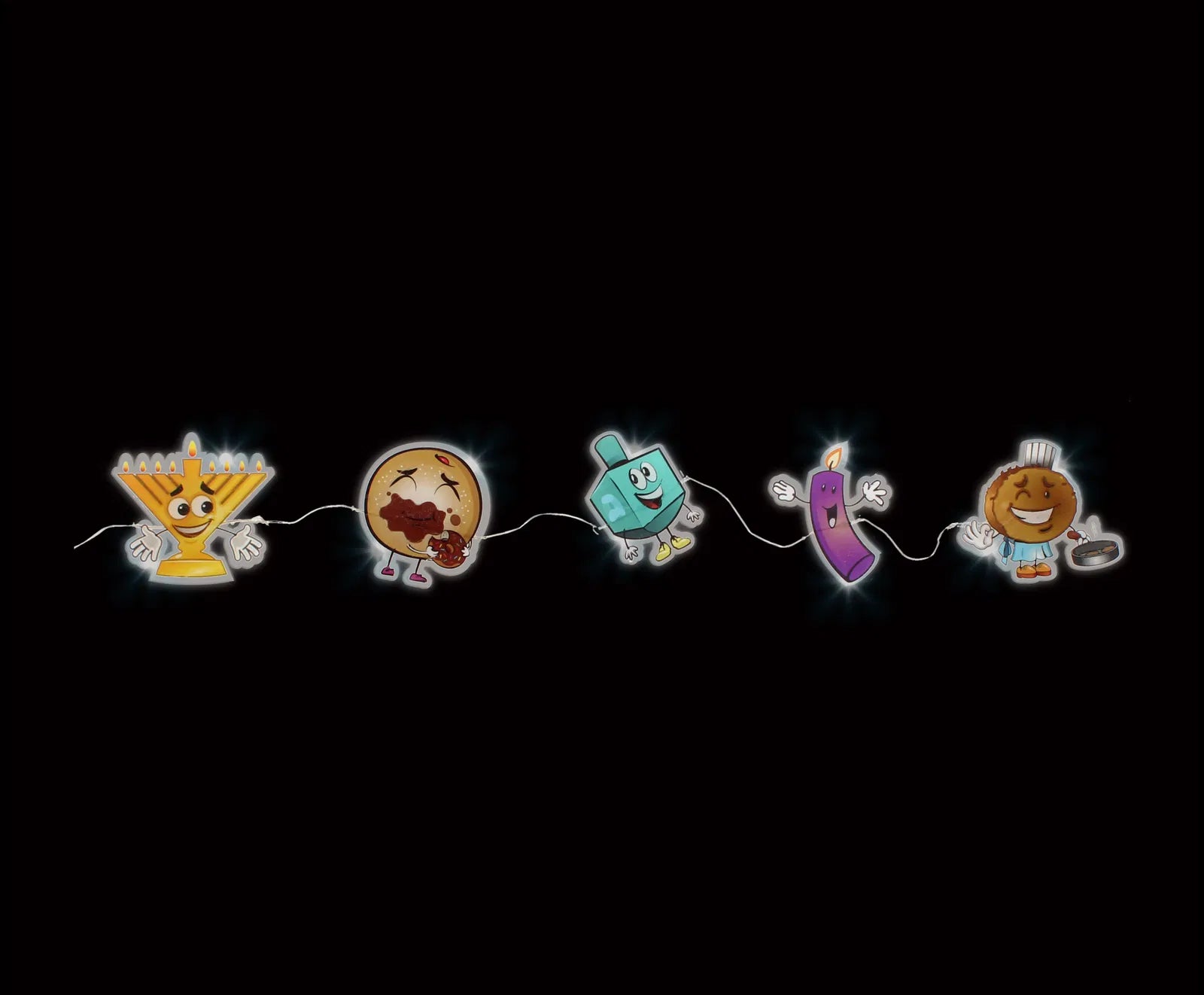 מדבקות חלון גל מוארות לד