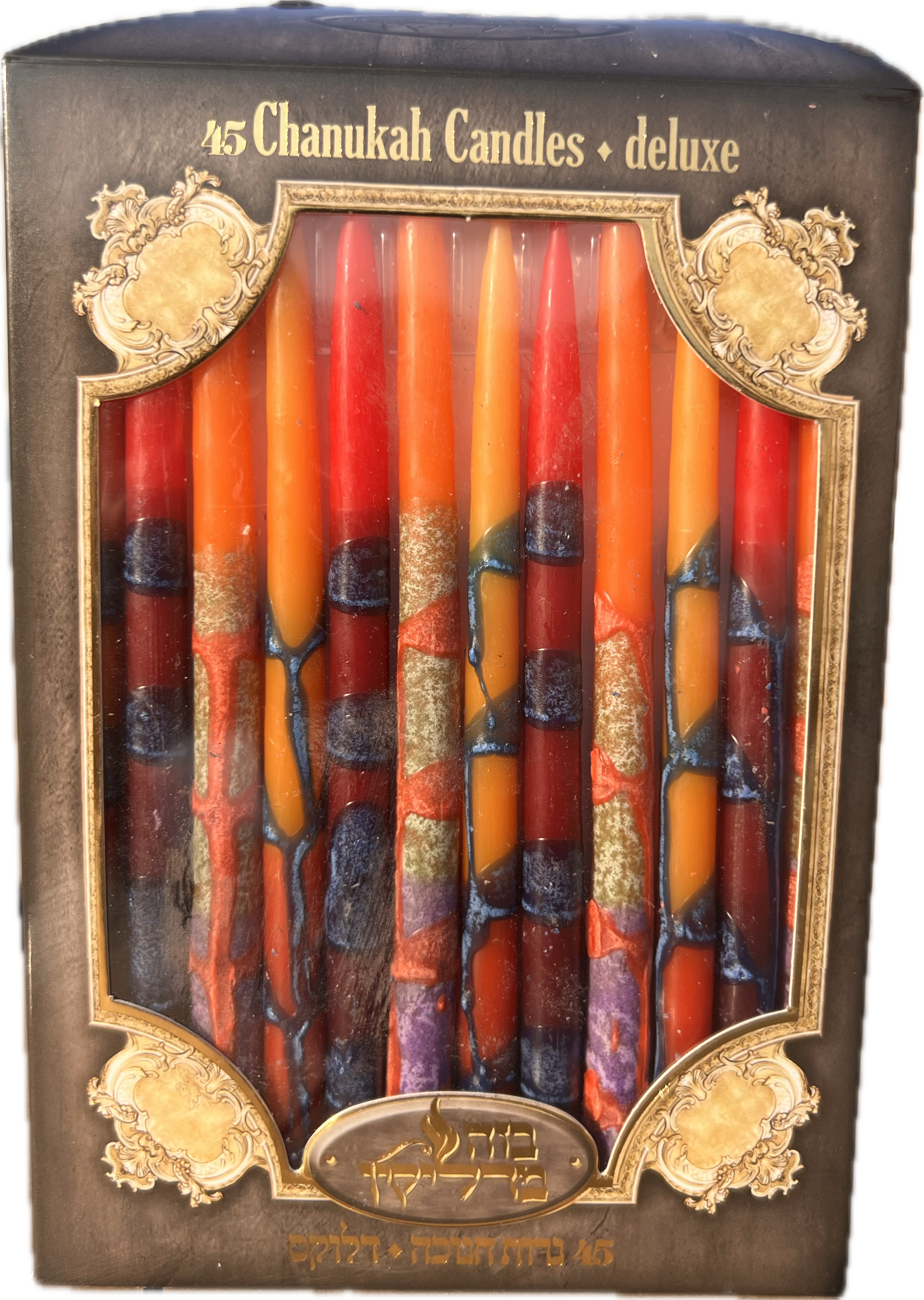 נרות חנוכה מקושטים - סיטונאות