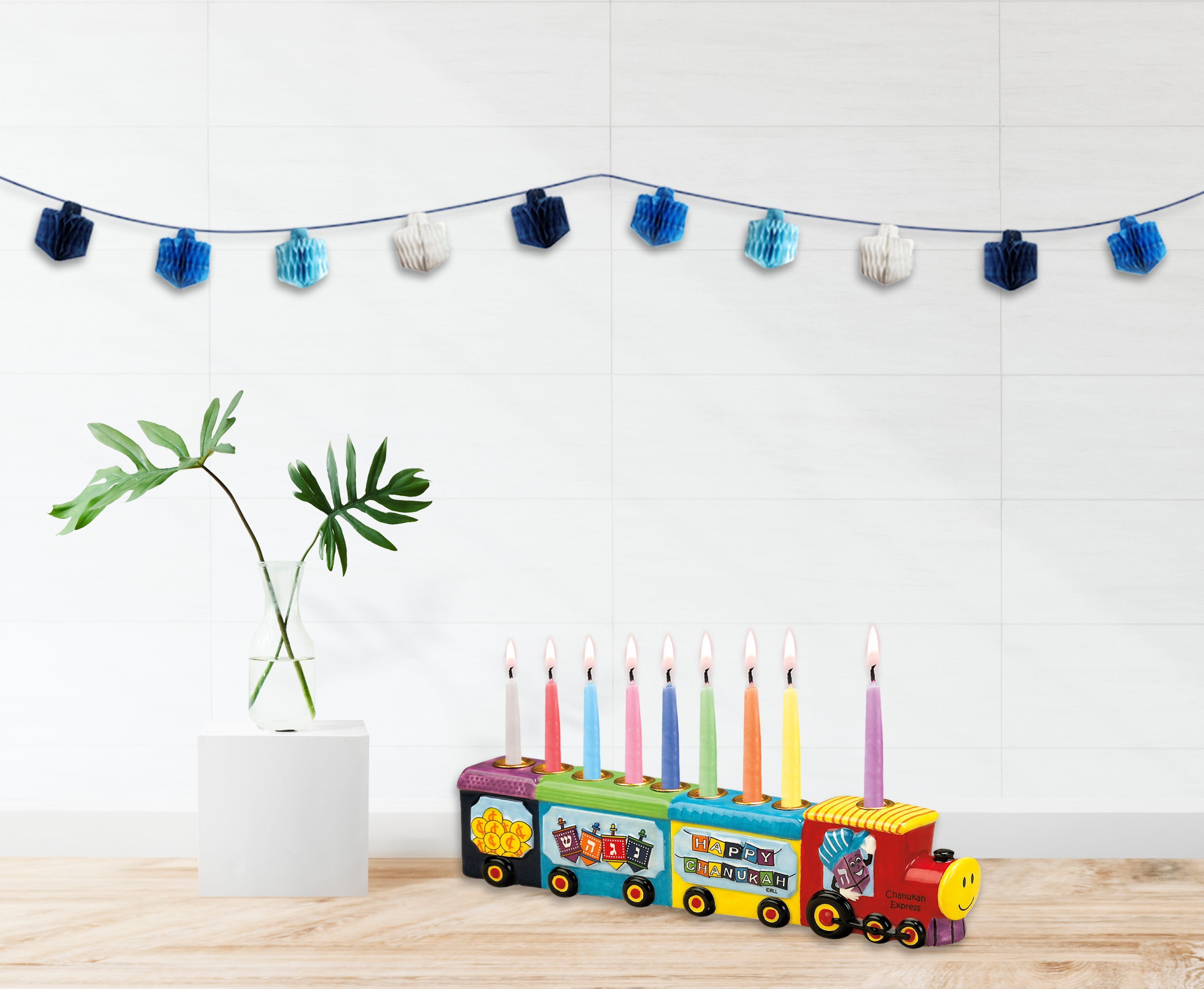 קישוט סביבונים ארוך חנוכה