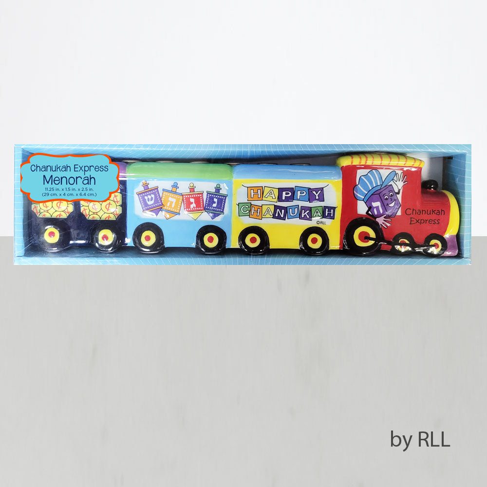 חנוכיית ילדים רכבת קרמי