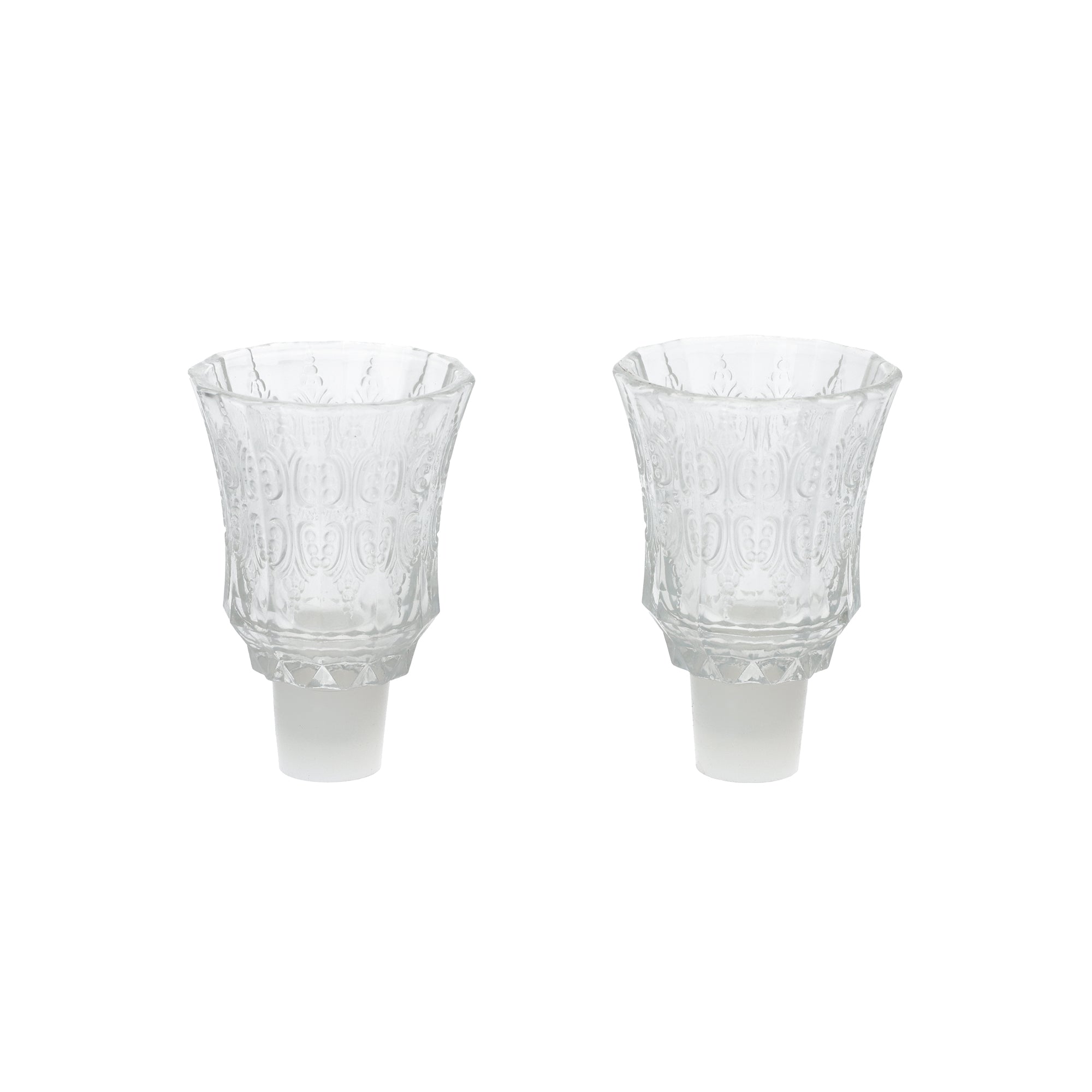 זוג כוסיות קריסטל מעוצבים
