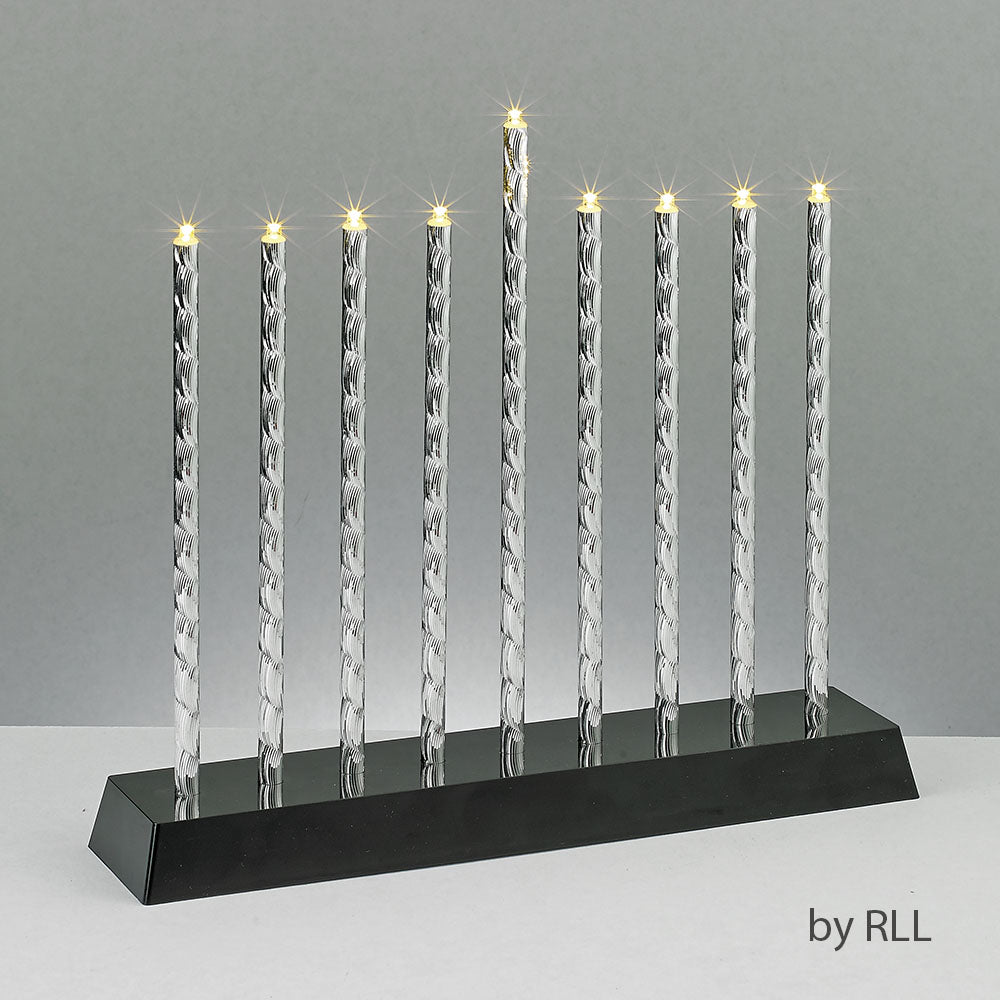 חנוכייה לד צבע כסף - סיטונאות