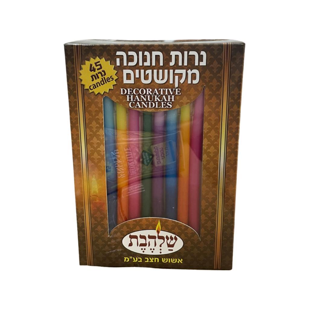 נרות חנוכה מקושטים - סיטונאות