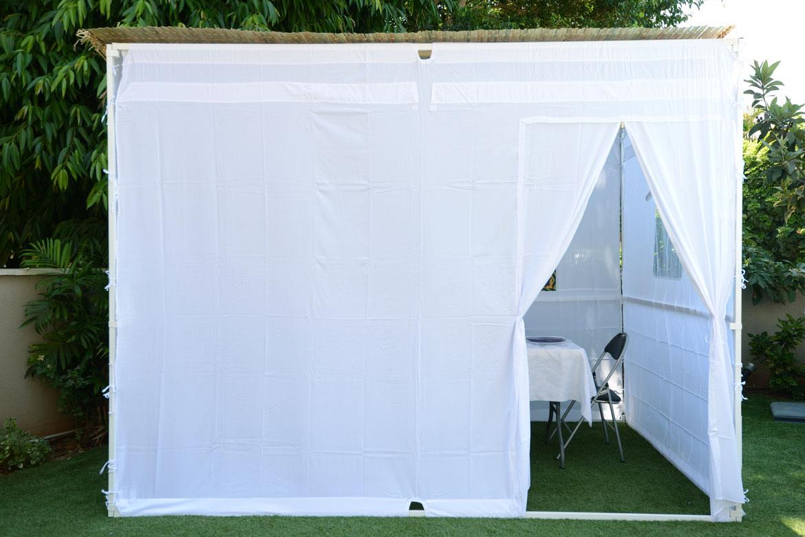 בד כותנה חלון + מודפס + דלת + מאויר לסוכה - סיטונאות