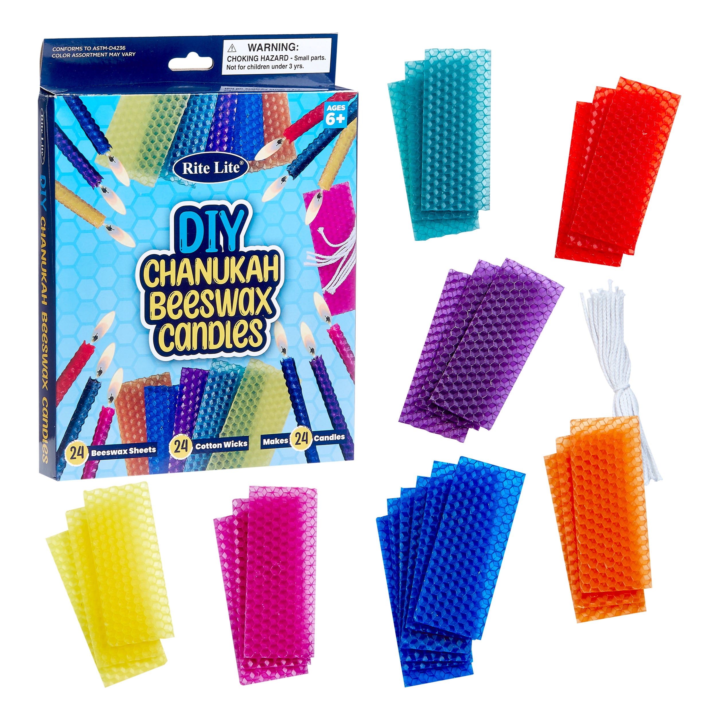 ערכה להכנת עצמית נרות שעווה 24 נרות