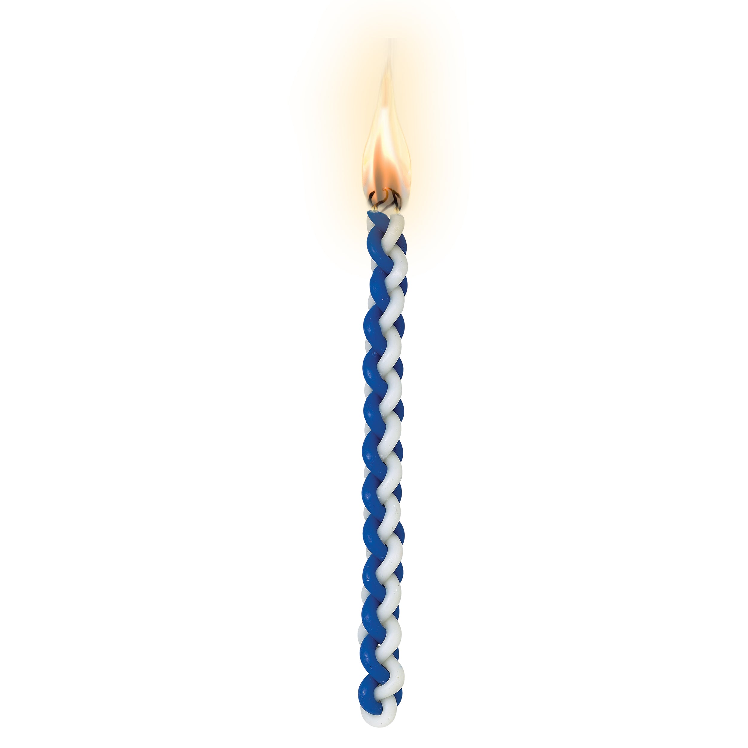 נר הבדלה חלה כחול לבן גדול