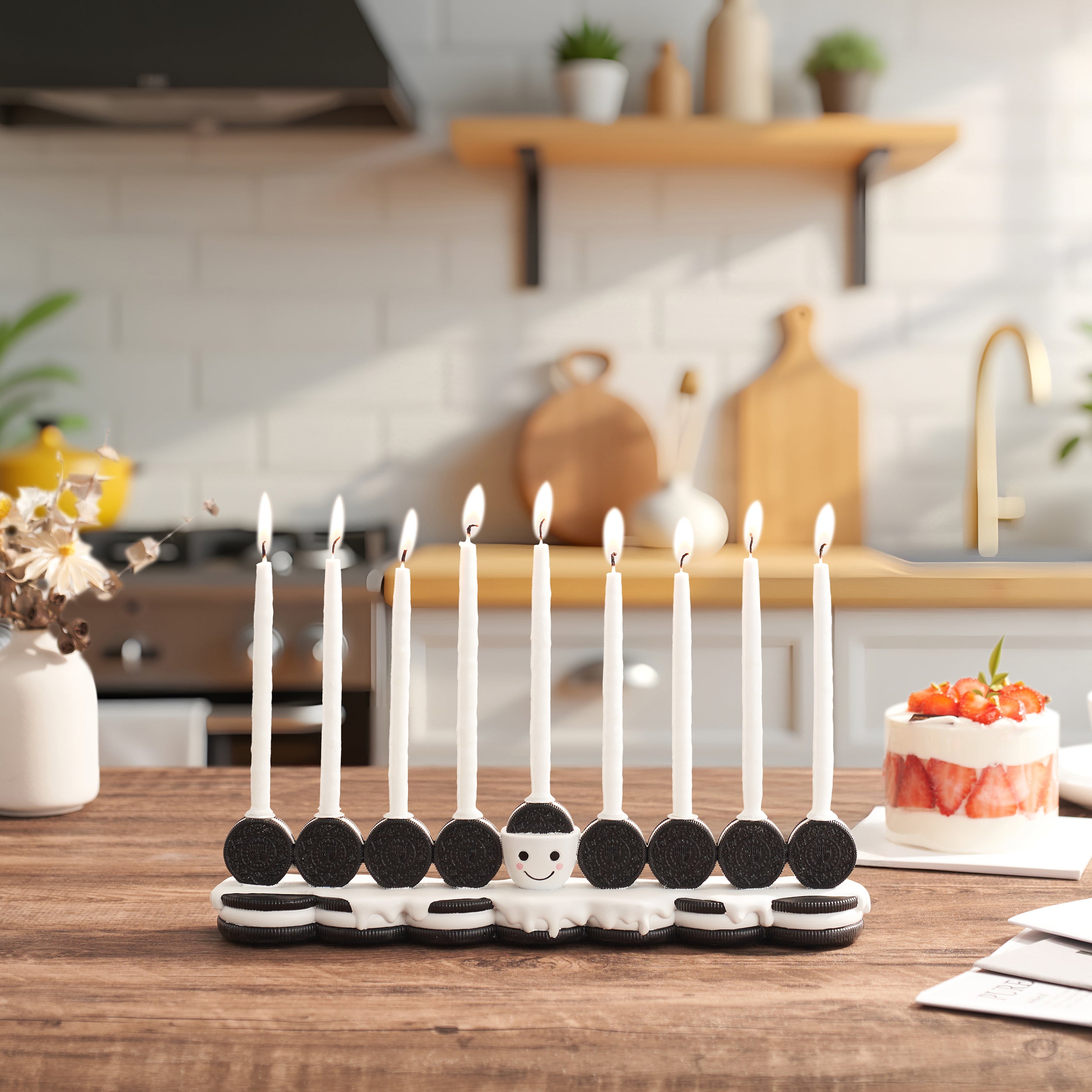 חנוכיית ילדים עוגיות