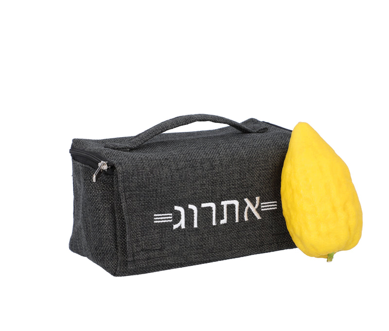 קופסת אתרוג בד יוטה -דגם אתרוג